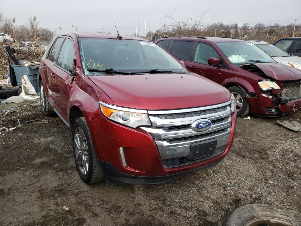 FORD EDGE SEL 2014 with VIN 2FMDK3JC8EBA32864 - Photo from auction