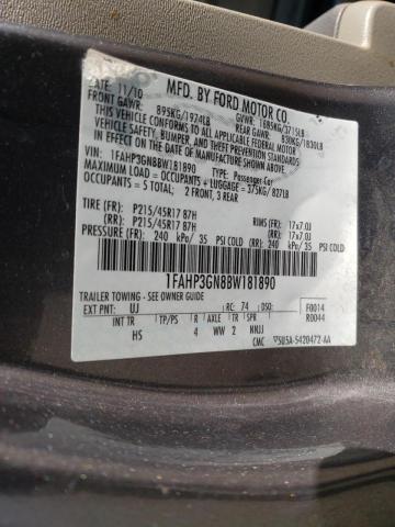 Photo 10 from auction – 2011 FORD FOCUS SES with VIN 1FAHP3GN8BW181890