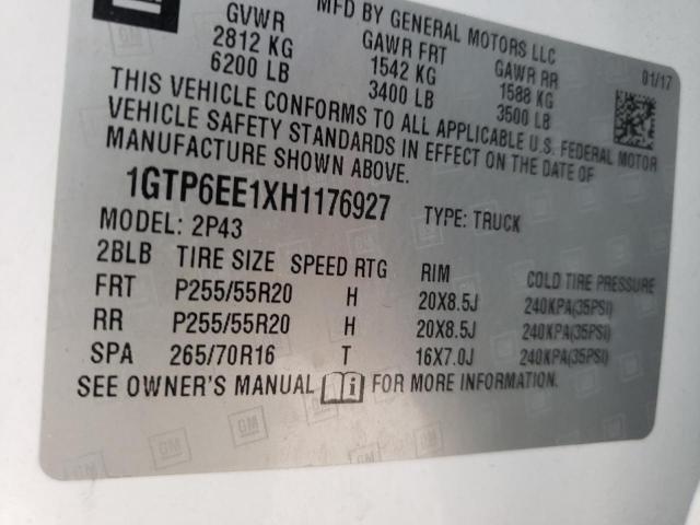 Photo 10 from auction – 2017 GMC CANYON DEN with VIN 1GTP6EE1XH1176927