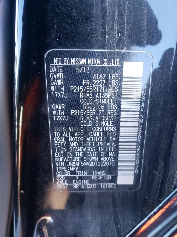 Photo 10 from auction – 2013 NISSAN JUKE S with VIN JN8AF5MV2DT222070