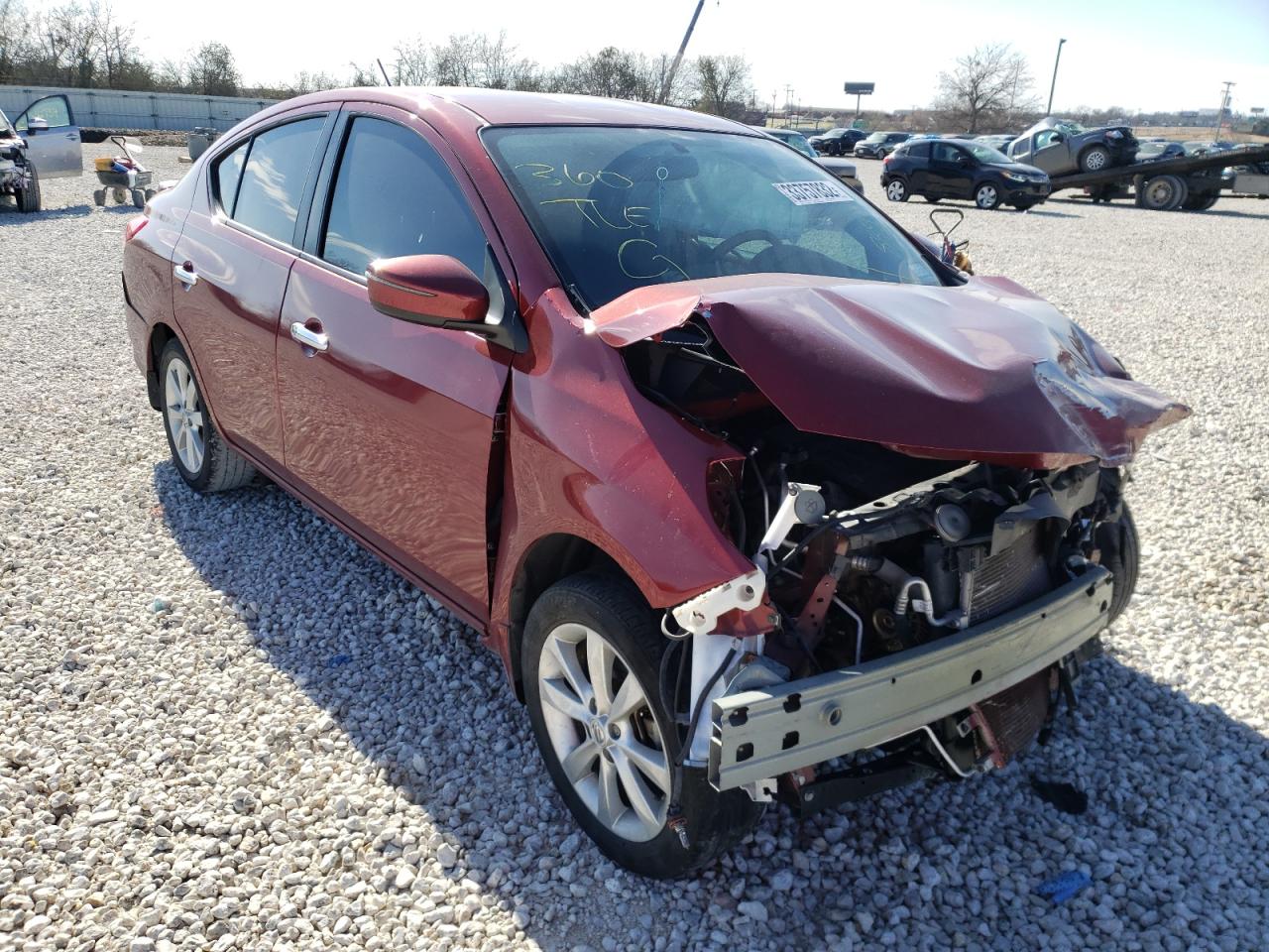 NISSAN VERSA S 2016 with VIN 3N1CN7AP3GL889878 - Photo from auction