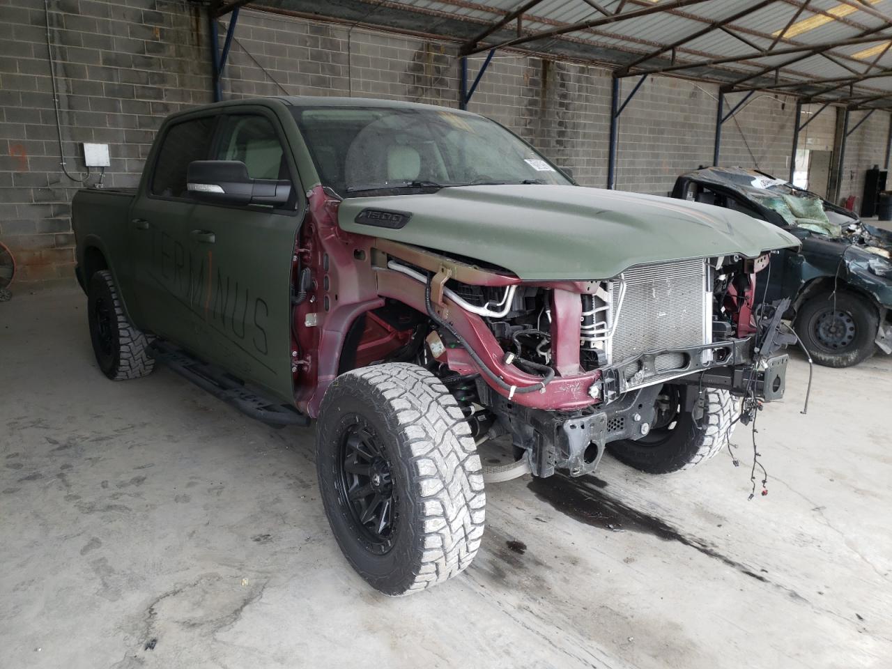 RAM 1500 LARAM 2021 with VIN 1C6SRFJT7MN528466 - Photo from auction