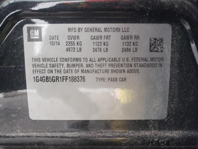 Photo 10 from auction – 2015 BUICK LACROSSE with VIN 1G4GB5GR1FF188376