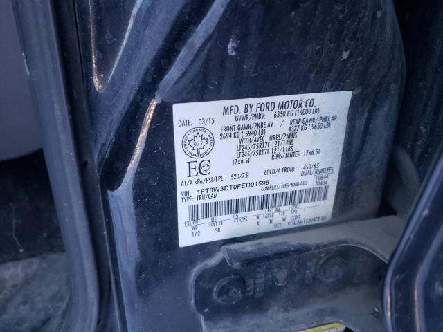 Photo 10 from auction – 2015 FORD F350 SUPER with VIN 1FT8W3DT0FED01595