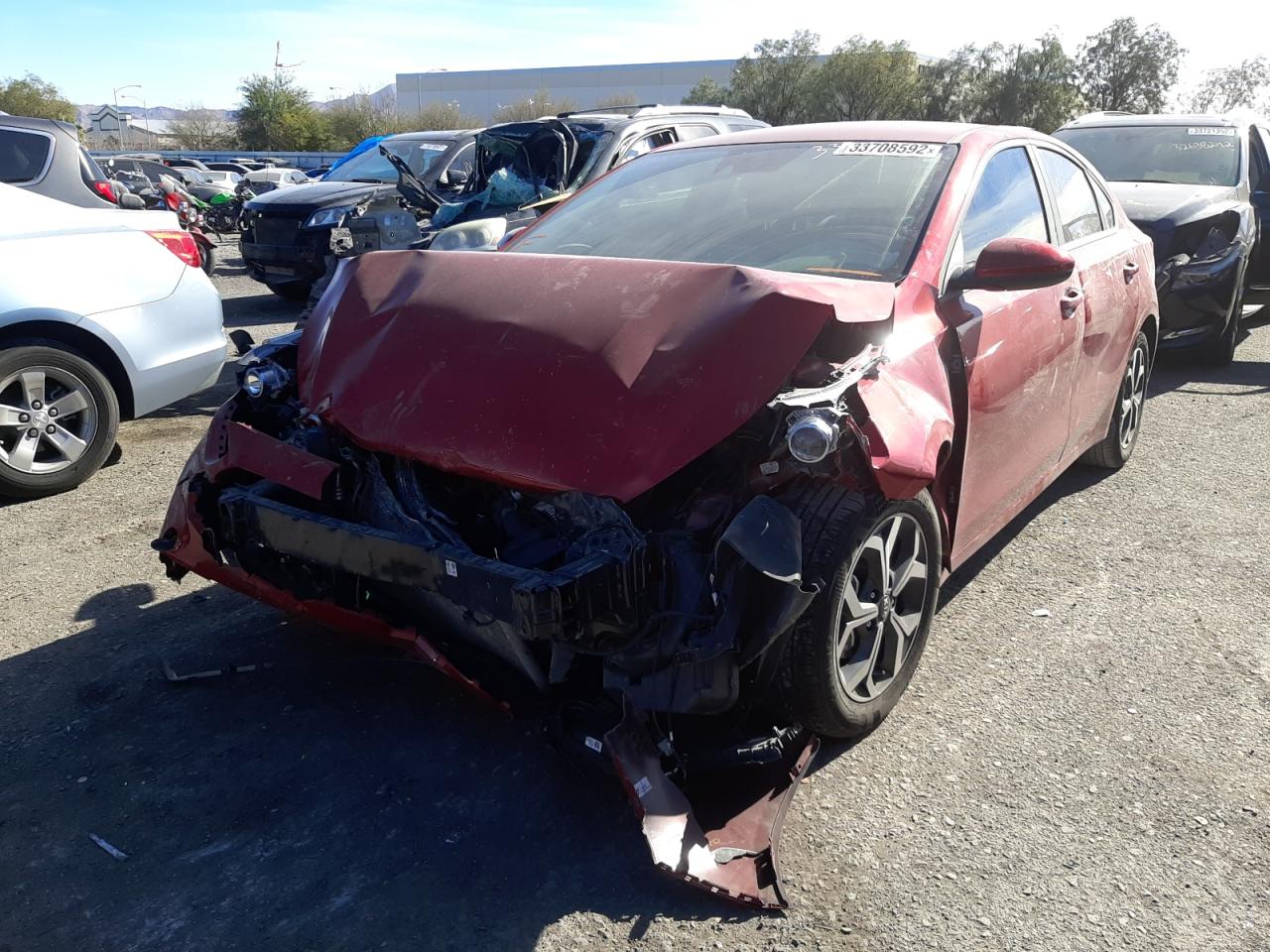 Photo 2 from auction – 2021 KIA FORTE FE with VIN 3KPF24AD8ME387133