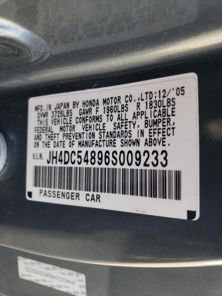 Photo 10 from auction – 2006 ACURA RSX with VIN JH4DC54896S009233