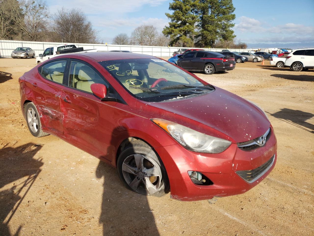 HYUNDAI ELANTRA GL 2011 with VIN KMHDH4AE2BU098564 - Photo from auction