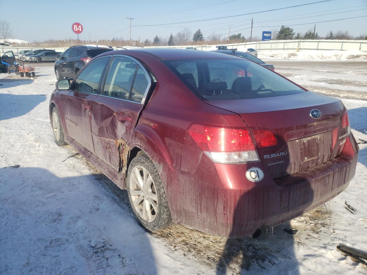 Photo 3 from auction – 2013 SUBARU LEGACY 2.5 with VIN 4S3BMBC60D3010864