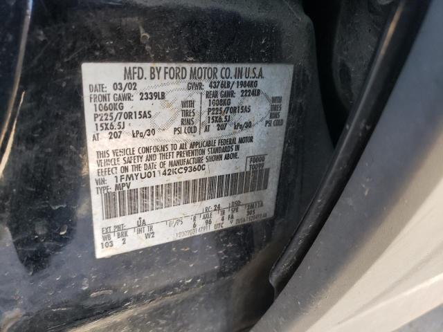 Photo 10 from auction – 2002 FORD OTHER with VIN 1FMYU01142KC93600