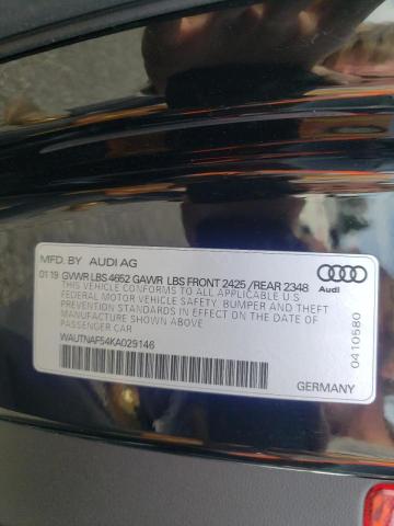 Photo 10 from auction – 2019 AUDI A5 PREMIUM with VIN WAUTNAF54KA029146