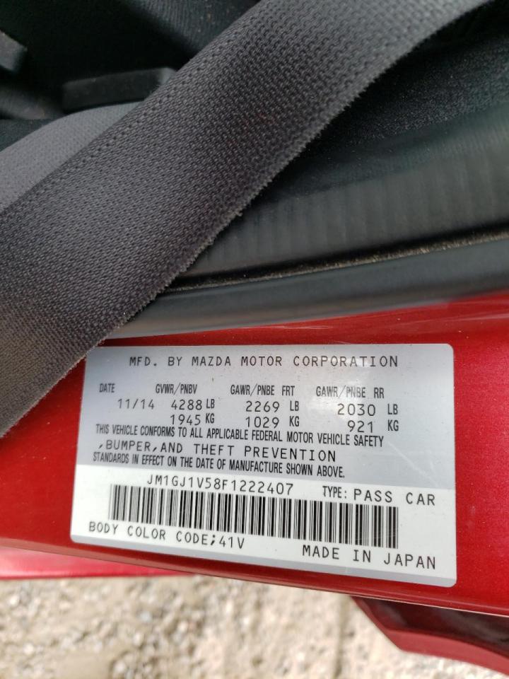 Photo 10 from auction – 2015 MAZDA 6 TOURING with VIN JM1GJ1V58F1222407