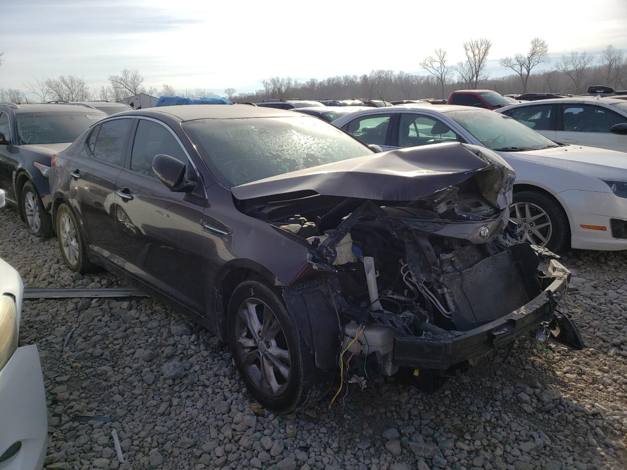 KIA OPTIMA LX 2013 with VIN 5XXGM4A74DG186152 - Photo from auction