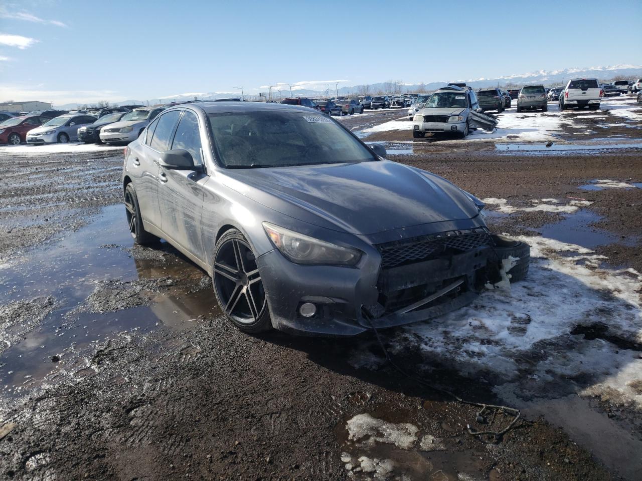 INFINITI Q50 BASE 2014 with VIN JN1BV7AP8EM684832 - Photo from auction