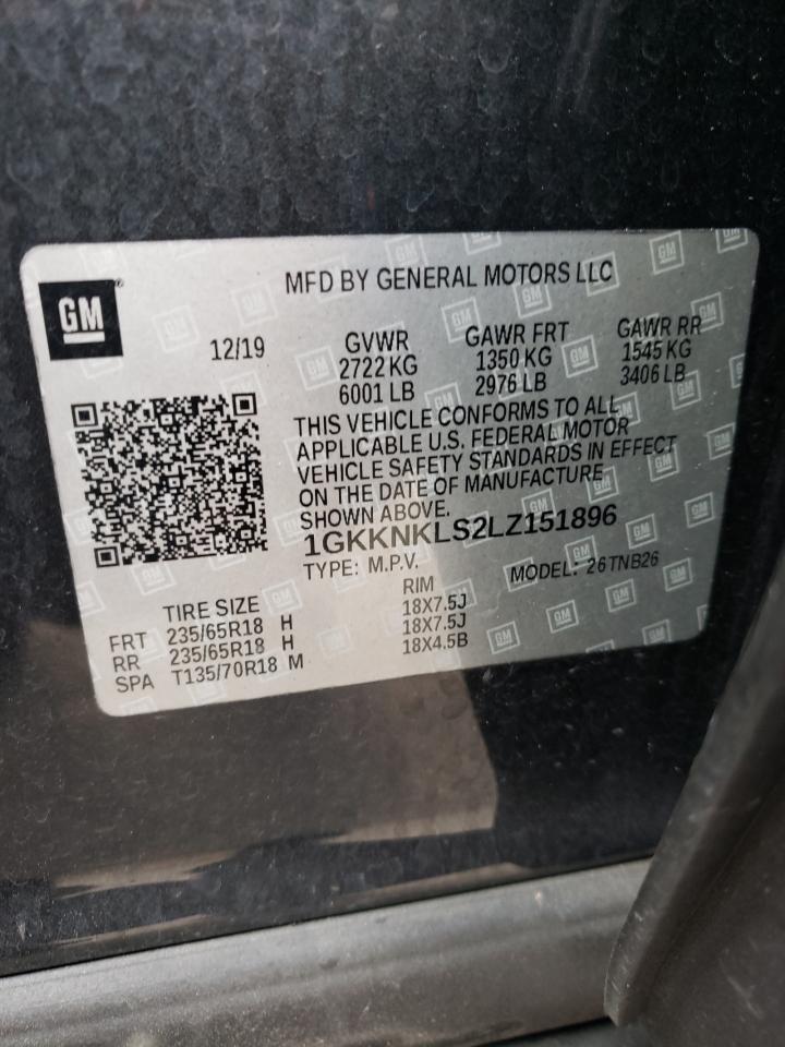 Photo 10 from auction – 2020 GMC ACADIA SLE with VIN 1GKKNKLS2LZ151896