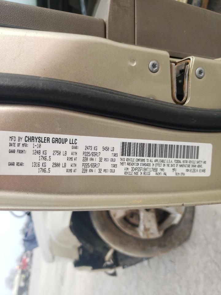 Photo 10 from auction – 2010 DODGE JOURNEY SX with VIN 3D4PG5FV9AT117058