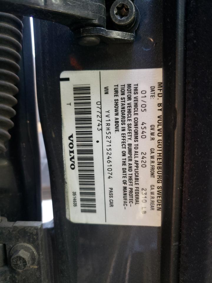 Photo 10 from auction – 2005 VOLVO S60 R with VIN YV1RH527152461074