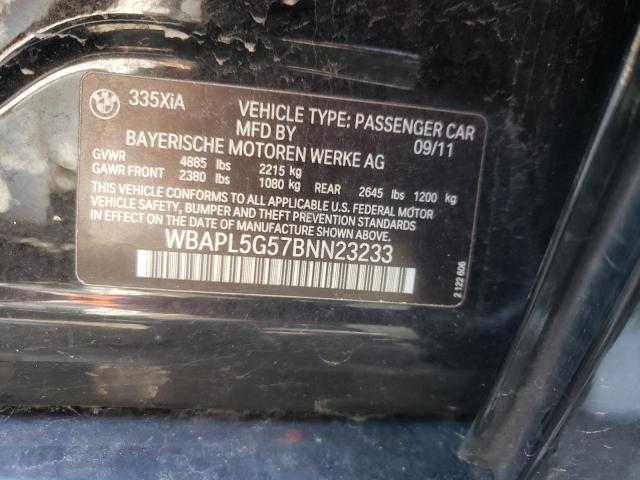 Photo 10 from auction – 2011 BMW 335 XI with VIN WBAPL5G57BNN23233