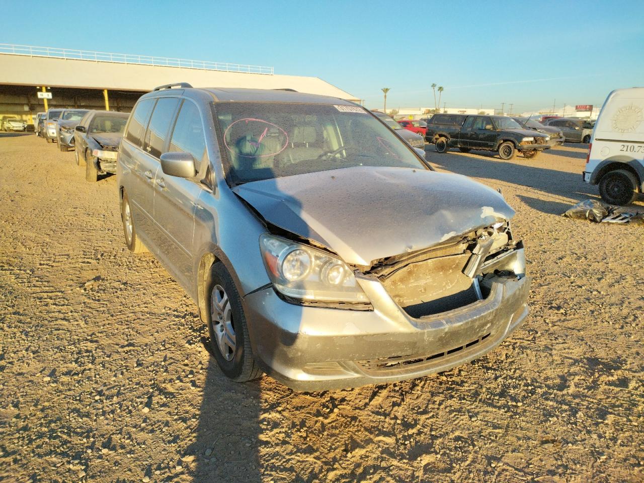 HONDA ODYSSEY EX 2007 with VIN 5FNRL38767B092101 - Photo from auction