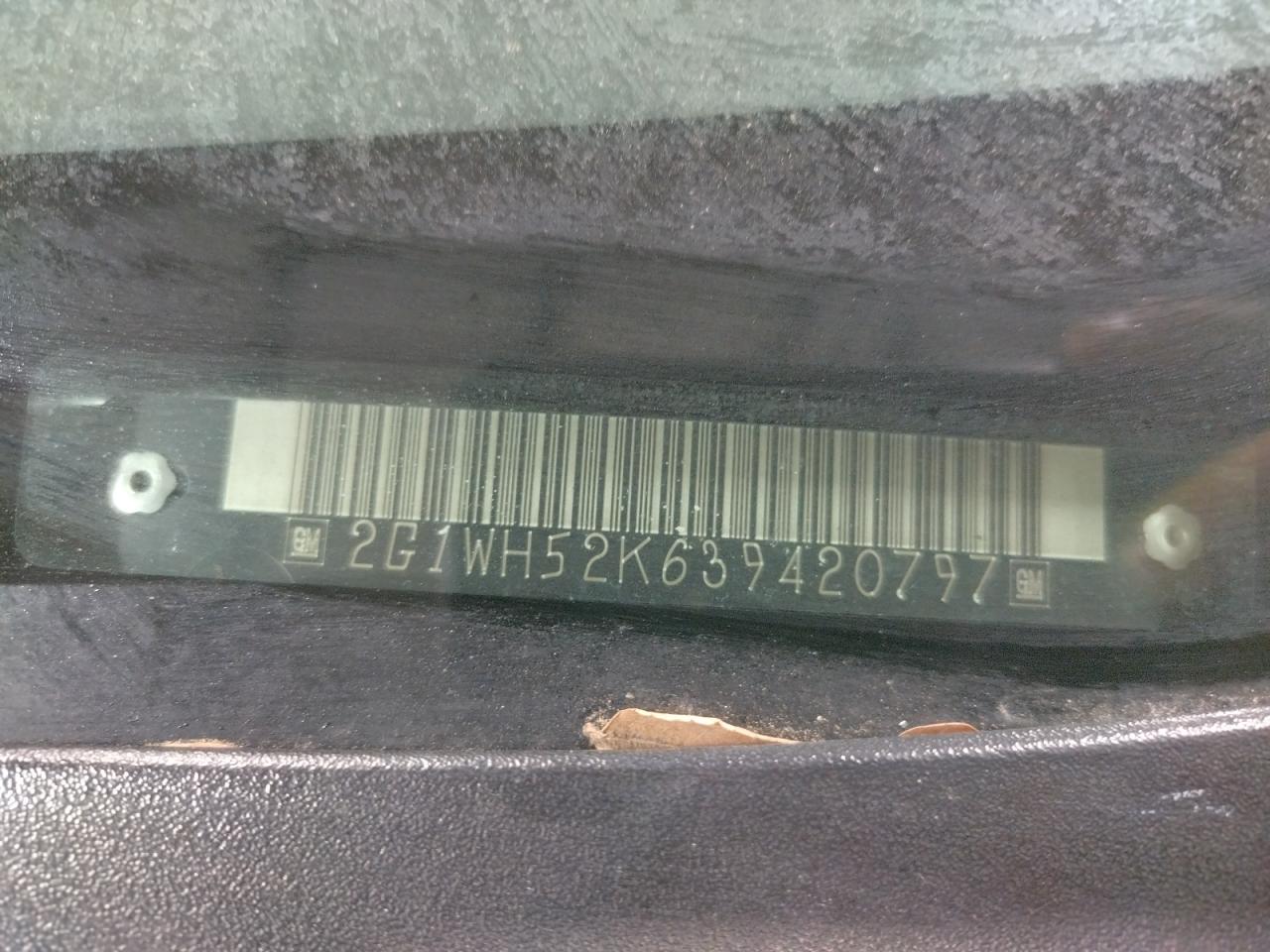 Photo 10 from auction – 2003 CHEVROLET IMPALA LS with VIN 2G1WH52K639420797