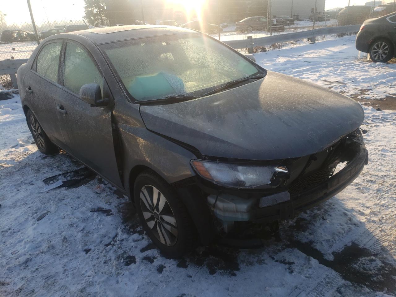 KIA FORTE EX 2013 with VIN KNAFU4A29D5721462 - Photo from auction