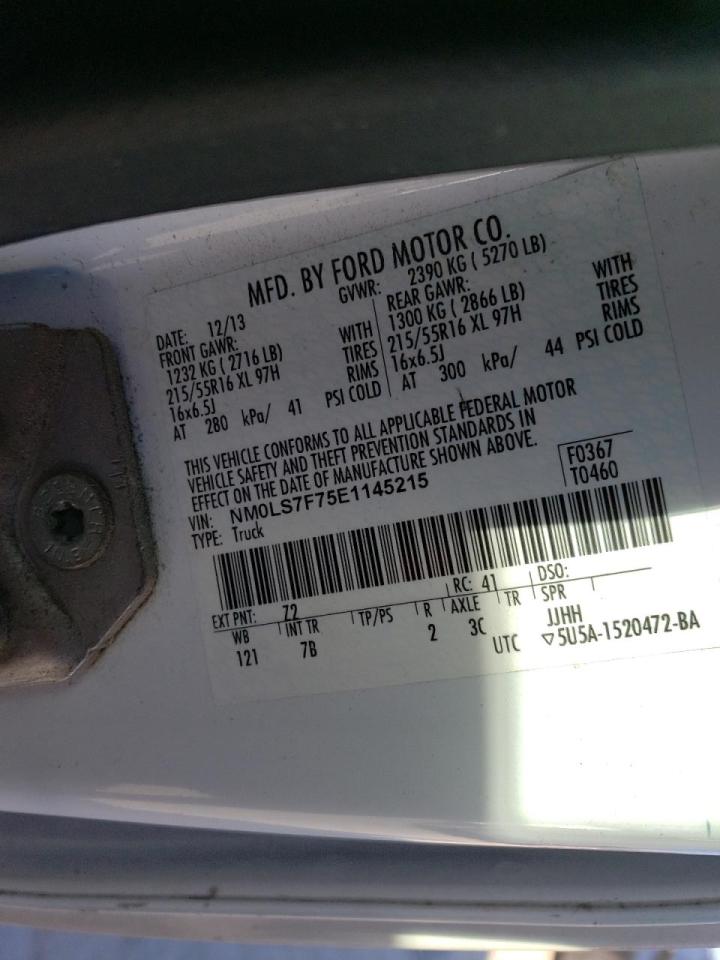 Photo 10 from auction – 2014 FORD TRANSIT CO with VIN NM0LS7F75E1145215
