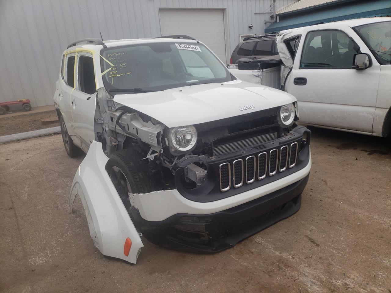 JEEP RENEGADE S 2017 with VIN ZACCJAAB2HPF06869 - Photo from auction