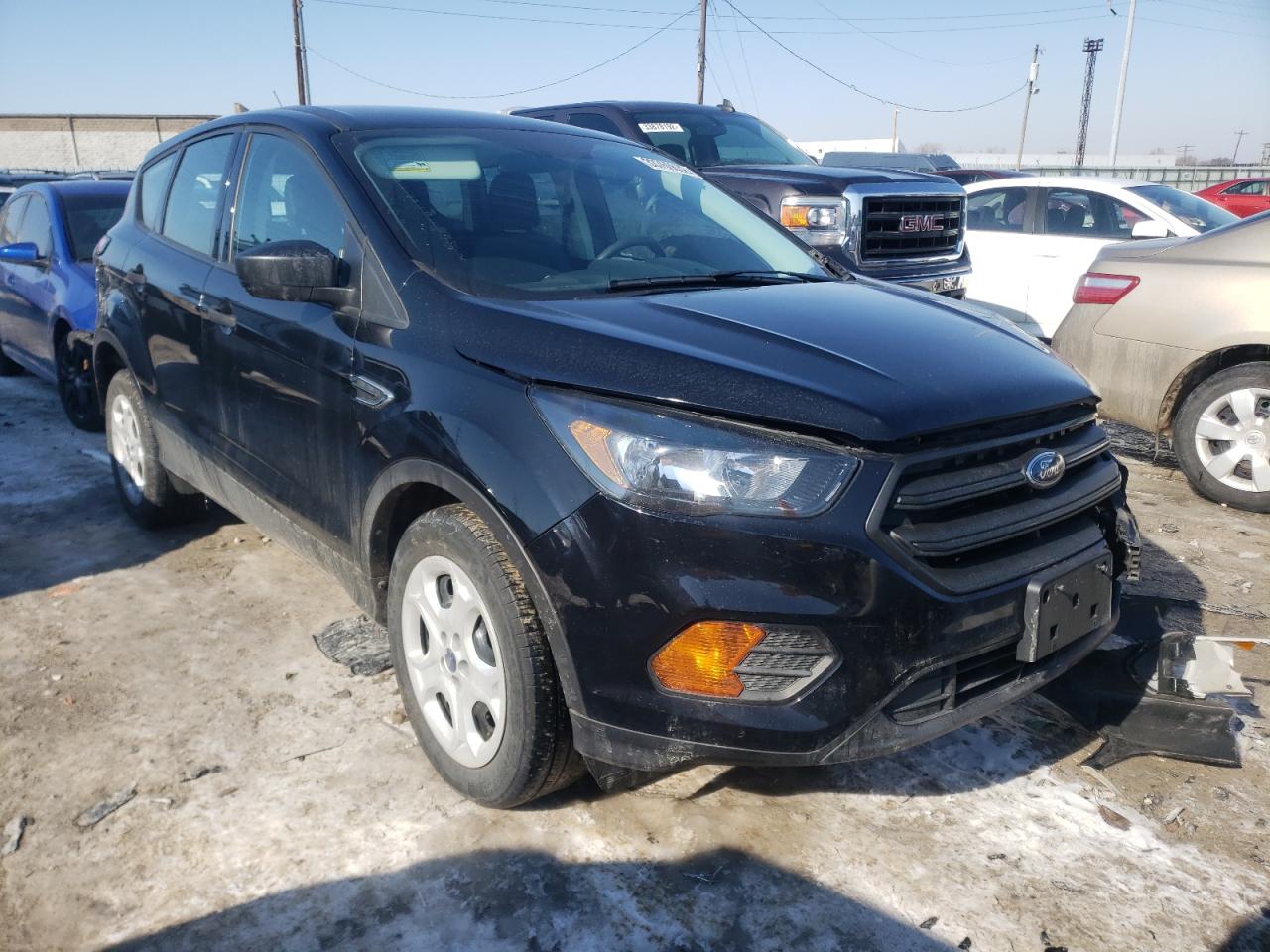 FORD ESCAPE S 2018 with VIN 1FMCU0F72JUA02733 - Photo from auction