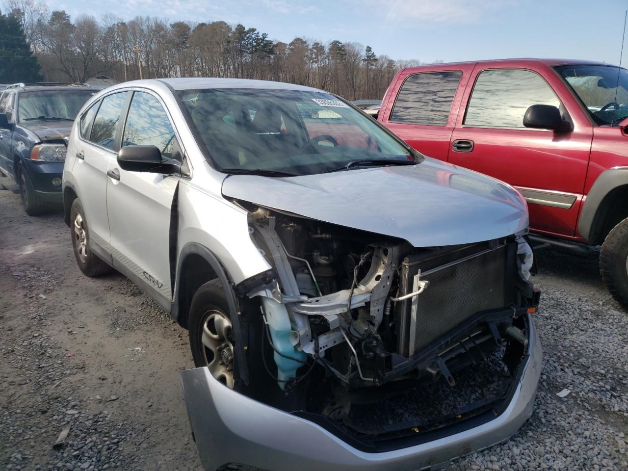 HONDA CR-V LX 2014 with VIN 2HKRM4H38EH647595 - Photo from auction