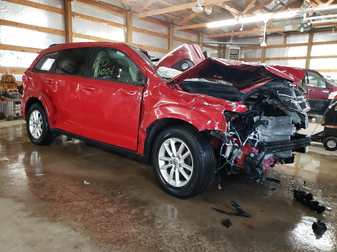 DODGE JOURNEY SX 2014 with VIN 3C4PDCBG8ET186430 - Photo from auction