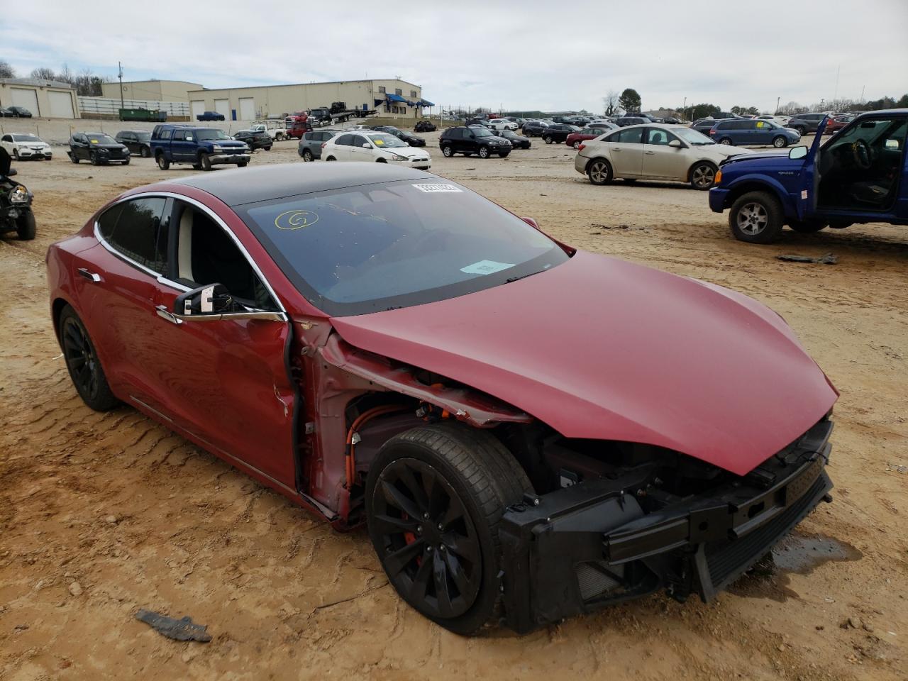TESLA MODEL S 2017 with VIN 5YJSA1E27HF189894 - Photo from auction