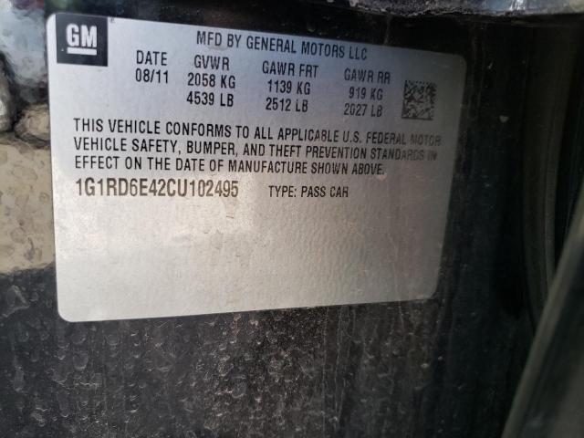 Photo 10 from auction – 2012 CHEVROLET VOLT with VIN 1G1RD6E42CU102495