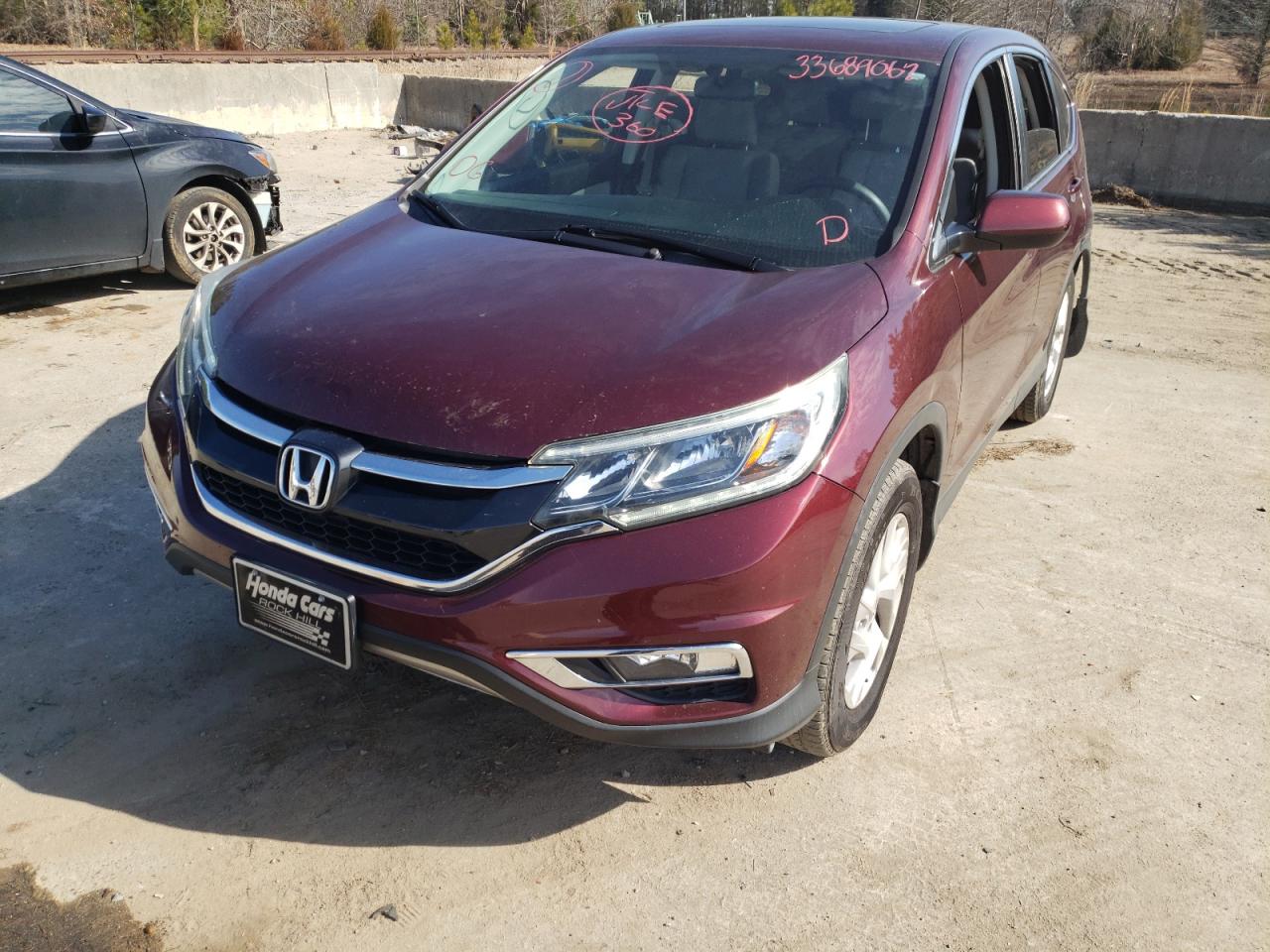 Photo 2 from auction – 2016 HONDA CR-V EX with VIN 2HKRM3H53GH539724