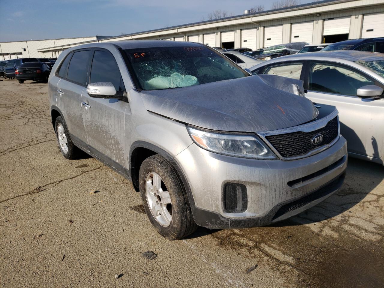 KIA SORENTO LX 2014 with VIN 5XYKT3A66EG472578 - Photo from auction