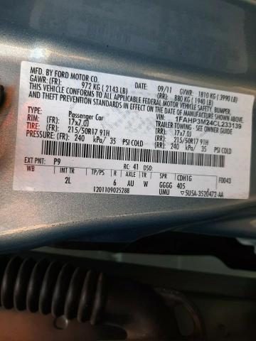 Photo 10 from auction – 2012 FORD FOCUS SEL with VIN 1FAHP3M24CL233139