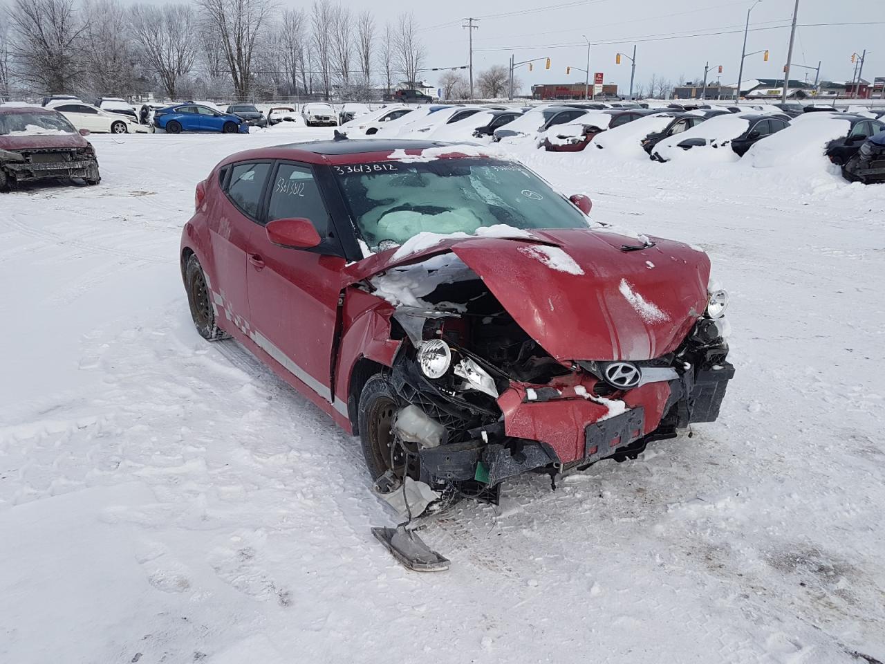 HYUNDAI VELOSTER 2012 with VIN KMHTC6AD2CU044387 - Photo from auction