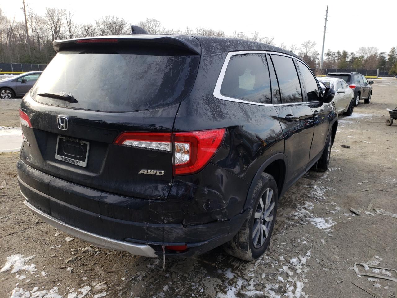Photo 9 from auction – 2021 HONDA PILOT EXL with VIN 5FNYF6H57MB041642