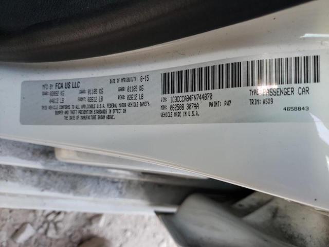 Photo 10 from auction – 2015 CHRYSLER 200 LIMITE with VIN 1C3CCCAB4FN744870