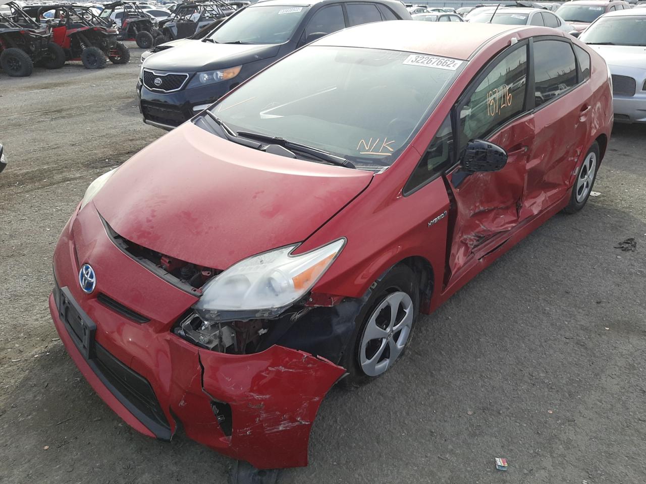 Photo 2 from auction – 2013 TOYOTA PRIUS with VIN JTDKN3DU1D1615875