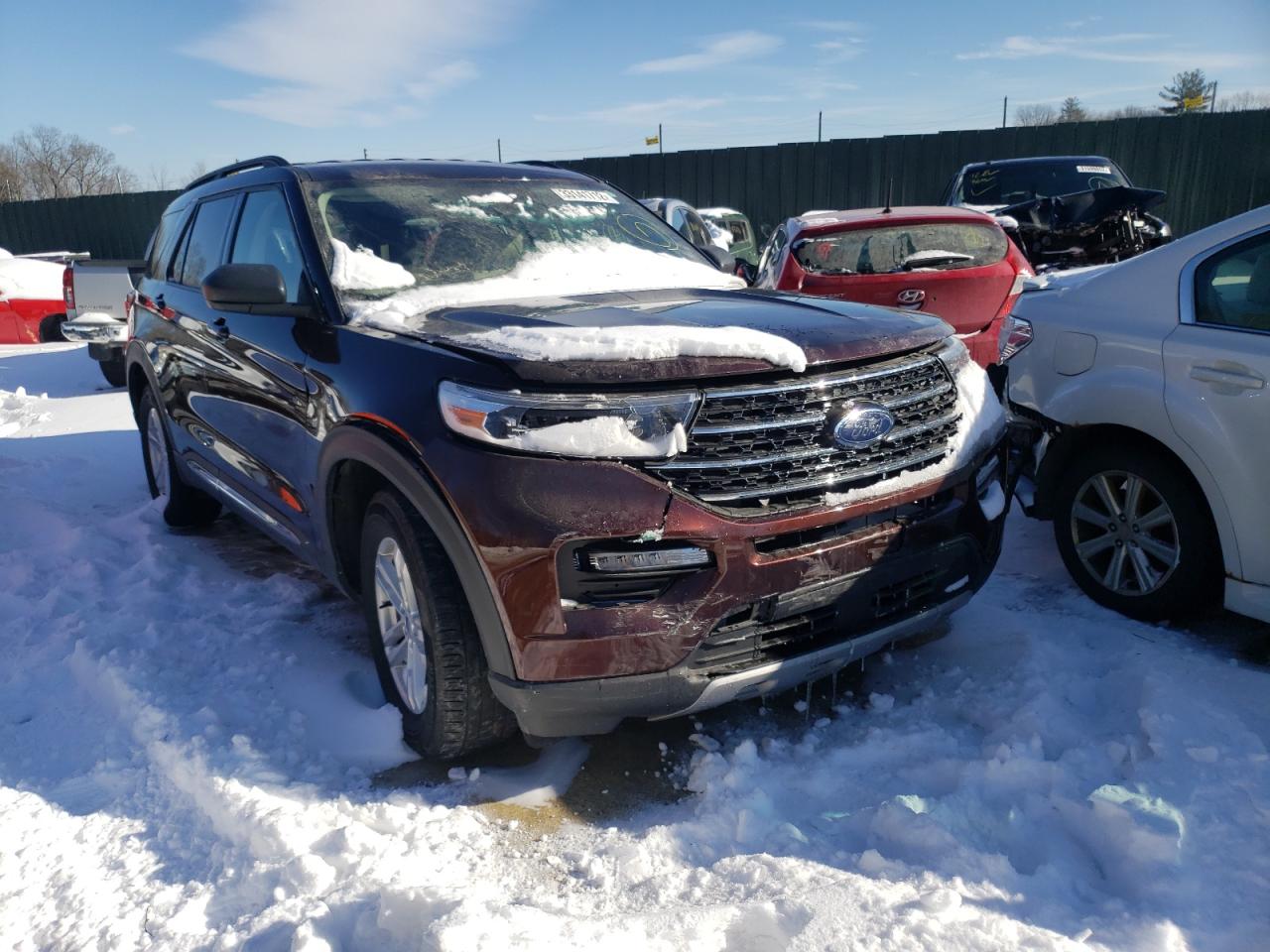 FORD EXPLORER X 2020 with VIN 1FMSK8DH4LGB94475 - Photo from auction