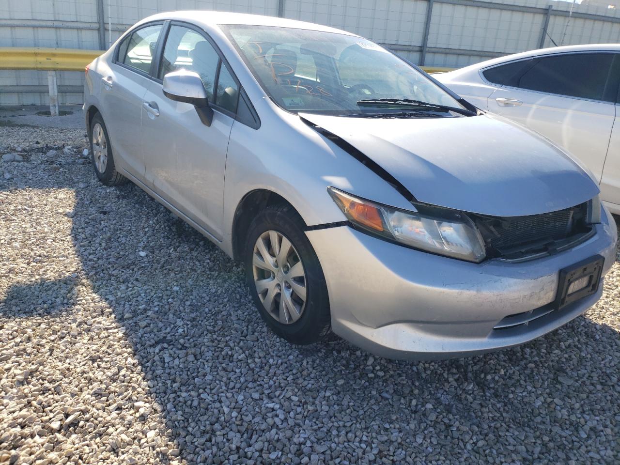 HONDA CIVIC LX 2012 with VIN 2HGFB2F53CH588061 - Photo from auction