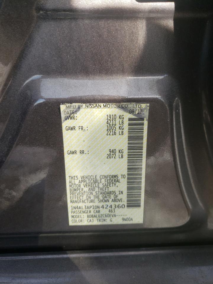 Фото 10 с аукциона – 2013 NISSAN ALTIMA 2.5 с VIN 1N4AL3AP1DN424360