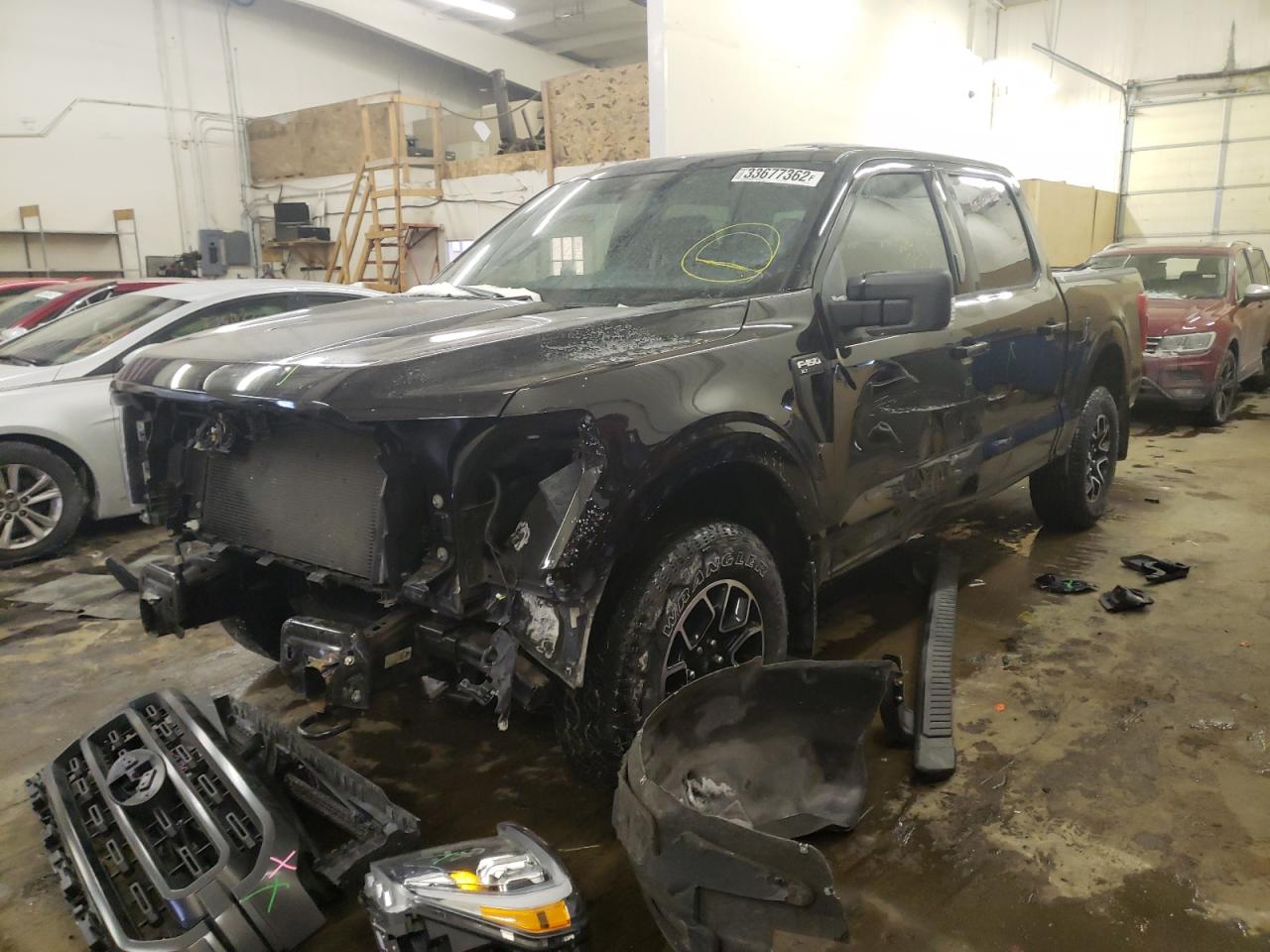 Photo 2 from auction – 2021 FORD F150 SUPER with VIN 1FTFW1E53MFA57217