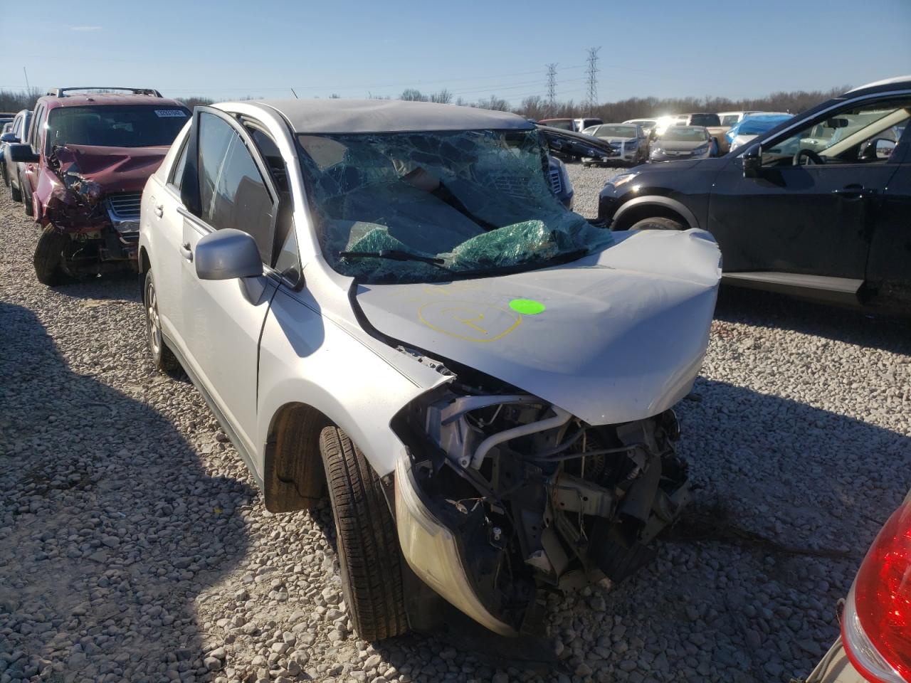 NISSAN VERSA S 2008 with VIN 3N1BC11EX8L361608 - Photo from auction
