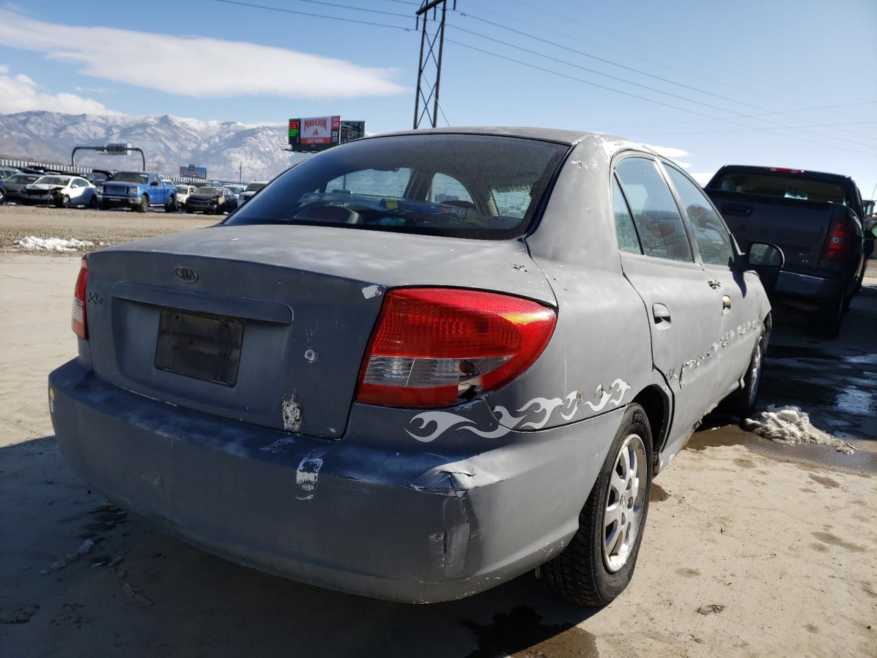 Photo 4 from auction – 2003 KIA RIO with VIN KNADC125736249529