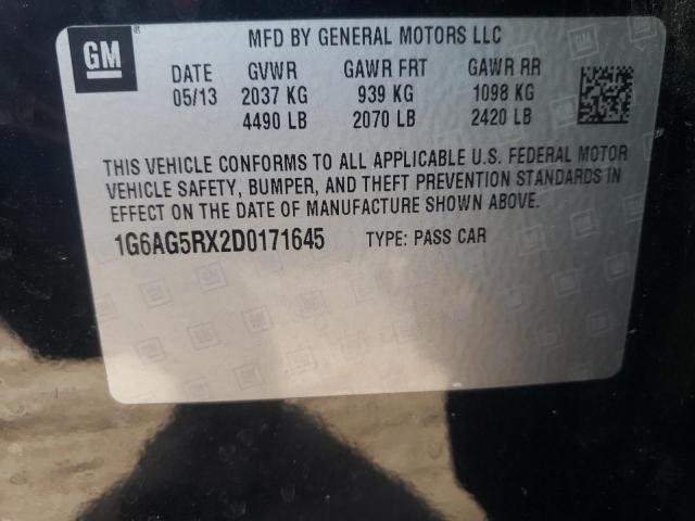 Photo 10 from auction – 2013 CADILLAC ATS with VIN 1G6AG5RX2D0171645