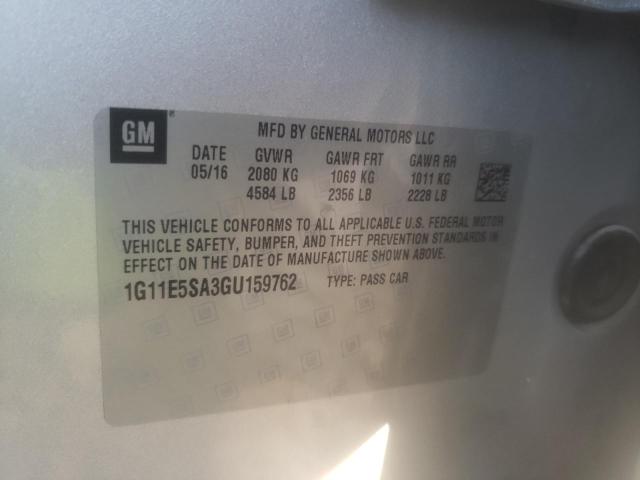 Photo 10 from auction – 2016 CHEVROLET MALIBU LIM with VIN 1G11E5SA3GU159762