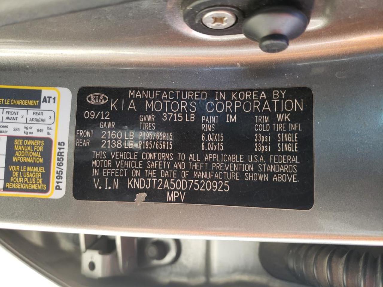 Photo 10 from auction – 2013 KIA SOUL with VIN KNDJT2A50D7520925