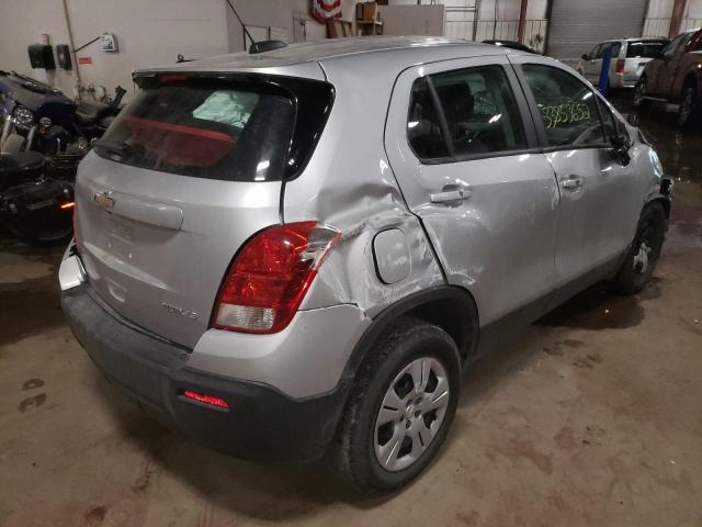 Photo 4 from auction – 2016 CHEVROLET TRAX LS with VIN 3GNCJKSB8GL256671