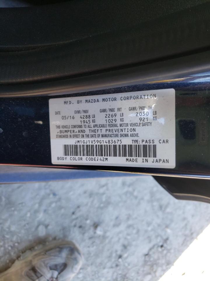 Photo 10 from auction – 2016 MAZDA 6 TOURING with VIN JM1GJ1V59G1483675