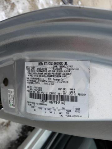 Photo 10 from auction – 2007 FORD FOCUS ZX3 with VIN 1FAFP31N07W148146